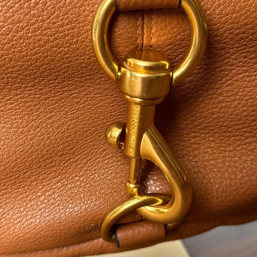 Rebecca Minkoff Julian Backpack Tan Brown Leather Gold Hardware HS21TJUB06